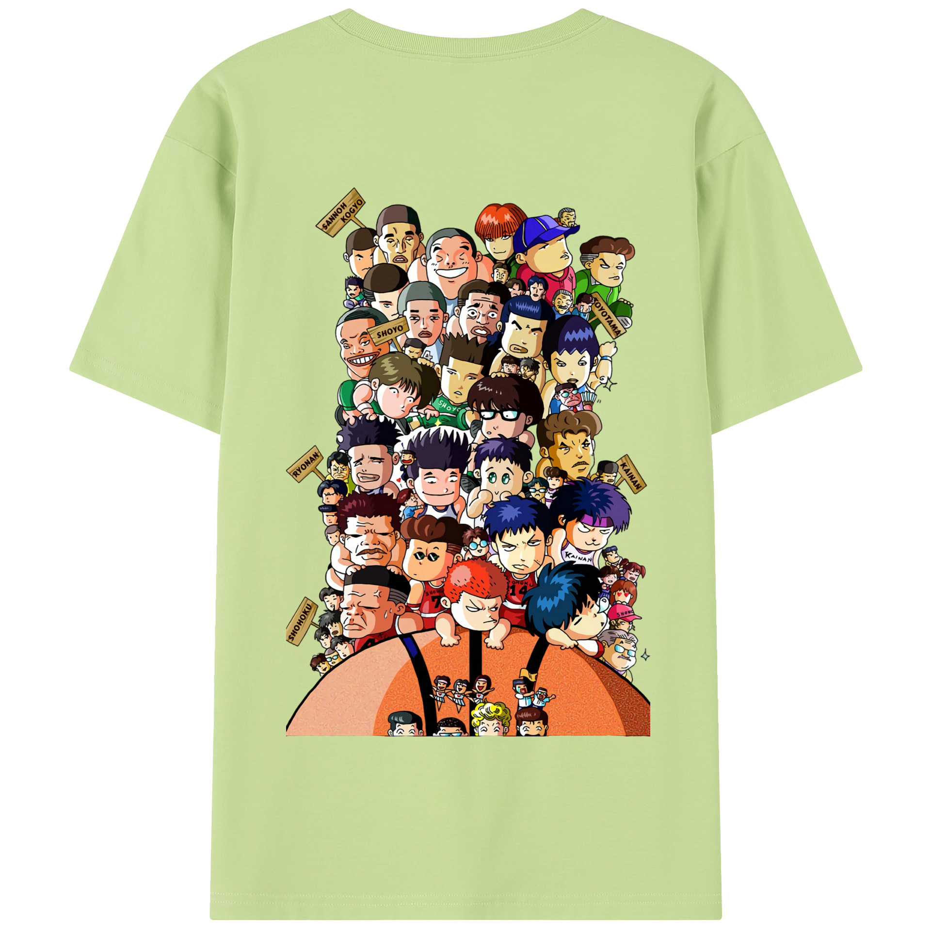 SLAM DUNK／スラムダンク 綿100％半袖Tシャツ（背面プリント）